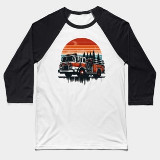 Fire Truck Baseball T-Shirt